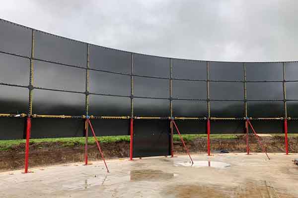 Glass fused to steel tank installation 2